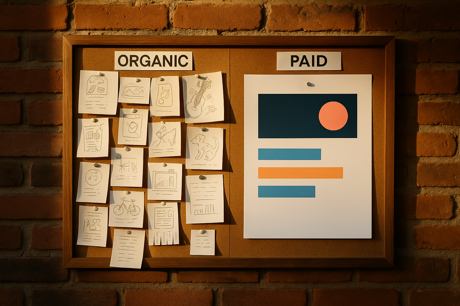What’s the difference between organic and paid social media?